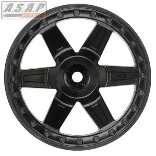 Desperado 2.8 black rear wheels (2), pro-line 2729-03