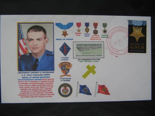Capodanno,vincent, chaplain of 3rdbn,5th marines, vietnam hero - medal of honor