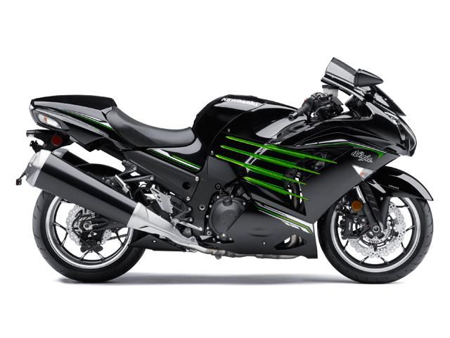 New 2013 Kawasaki Ninja ZX-14R Motorcycle Black/Green, US $11,100.00, image 4