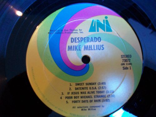 MIKE MILLIUS - DESPERADO  Uni -73072  LP Vinyl, US $24.99, image 3