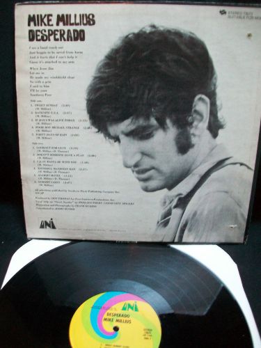 MIKE MILLIUS - DESPERADO  Uni -73072  LP Vinyl, US $24.99, image 4