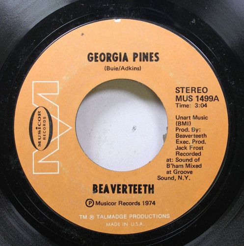 Hear! rock 45 beaverteeth - georgia pines / desperado on musicor