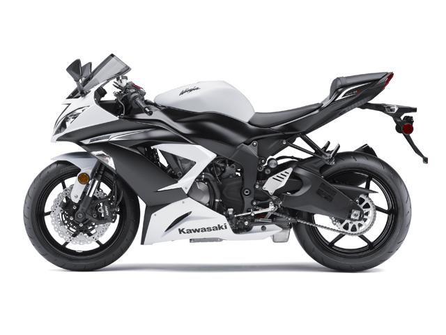 New 2013 Kawasaki Ninja ZX-6R Motorcycle White