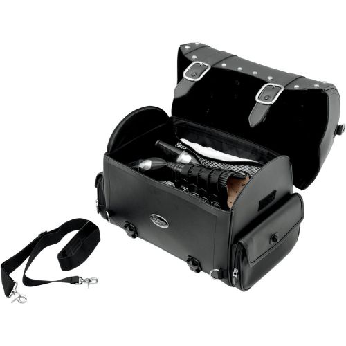 Saddlemen EX2200S Desperado Sissy Bar Bag Solid Black 16" L x 10.25" W 12.25" H, US $154.19, image 3