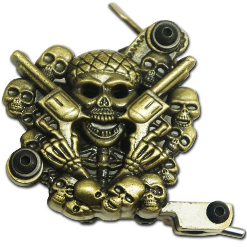 Desperado Skull Tattoo Machine Gun Liner Shader Dual 10 Wrap Coil kit supplies