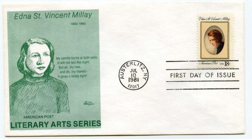 1926 Edna St Vincent Millay Bazaar, FDC