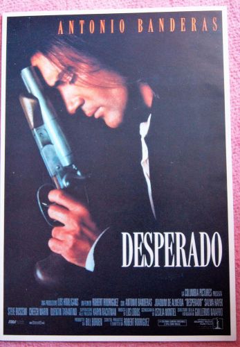 3 LOT Antonio Banderas Desperado poster photo Actor Movie zorro set film print