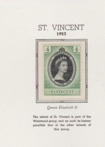 British Colonial St. Vincent 1953, Queen Elizabeth II Coronation