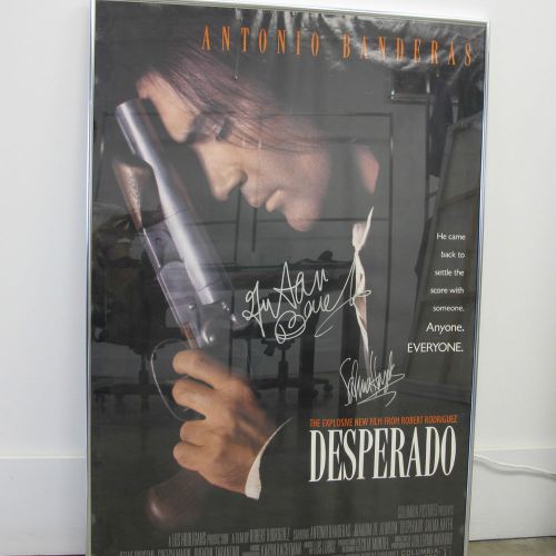 Desperado signed framed 27x40 movie poster