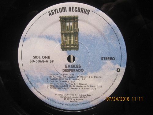 LP Eagles Desperado Original 1973 Textured Cover VG+ Vinyl, US $4.99, image 4