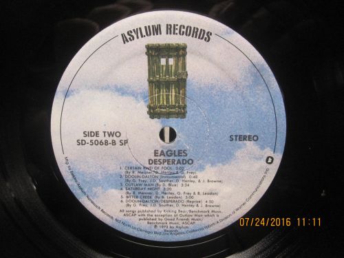 LP Eagles Desperado Original 1973 Textured Cover VG+ Vinyl, US $4.99, image 5