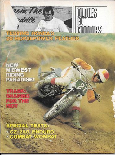 Dirt bike magazine 1973, vintage motocross, vmx, honda cr125r  cz  hodaka