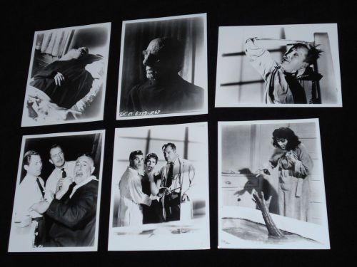 The Tingler Vincent Price Judith Evelyn William Castle Horror 6 Photos