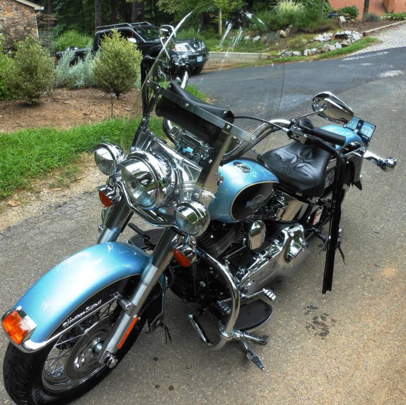 2007 Harley-Davidson FLSTC Softail Custom  Suede Blue Denim, US $11,800.00, image 8
