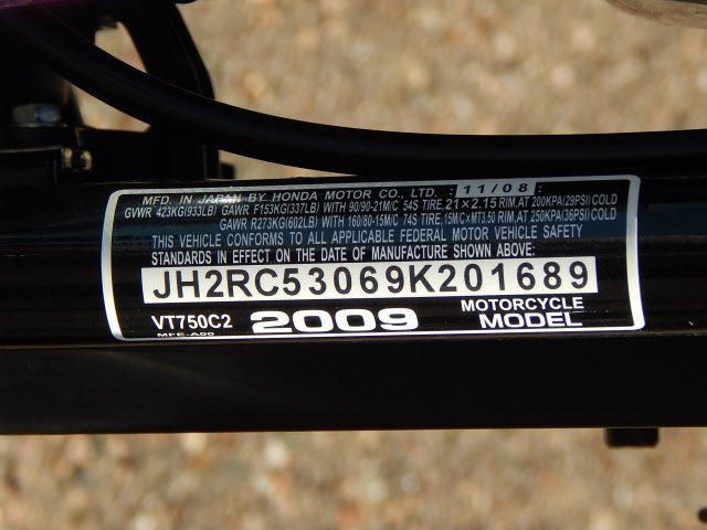 2009 Honda Shadow Spirit 750 Cruiser , US $4,799.00, image 8