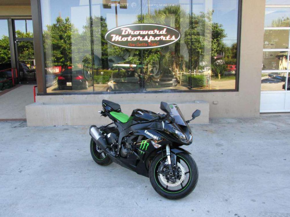 2009 Kawasaki Ninja ZX-6R Monster Energy Sportbike , US $7,191.00, image 2