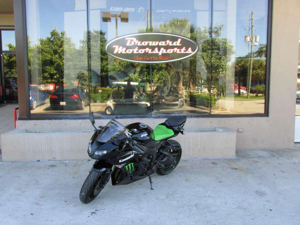 2009 Kawasaki Ninja ZX-6R Monster Energy Sportbike , US $7,191.00, image 4