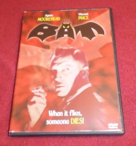 The Bat RARE Anchor Bay DVD Vincent Price, Agnes Moorehead, Darla Hood