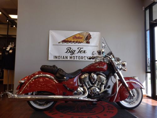 Indian Chief Vintage Indian Motorcycle Red