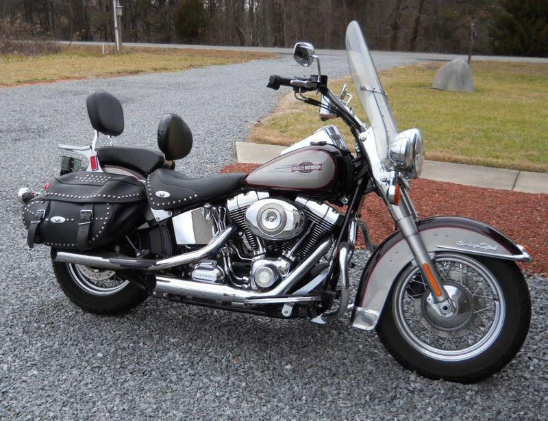 2007 harley davidson motorcycle heritage softail classic cruiser (flstc)    euc