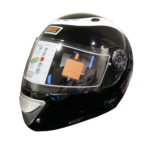 Origine vento bluetooth blinc full face motorcycle helmet gloss black white