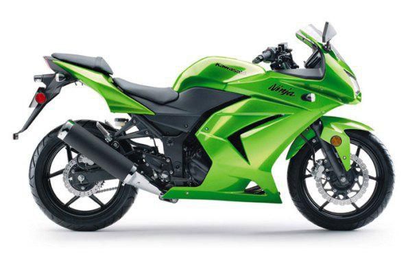 2012 kawasaki ninja 250 candy lime green  sportbike 