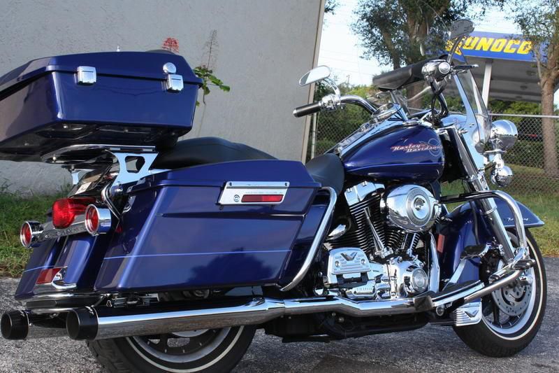 2007 harley-davidson road king  qr/tour pack, true duals,worth a look, stunning.