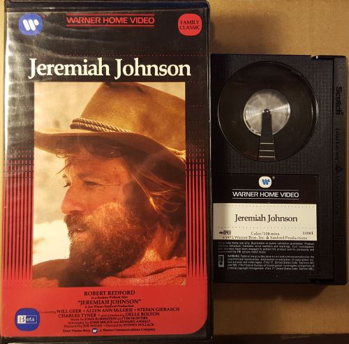 Jeremiah johnson beta robert redford sydney pollack clamshell