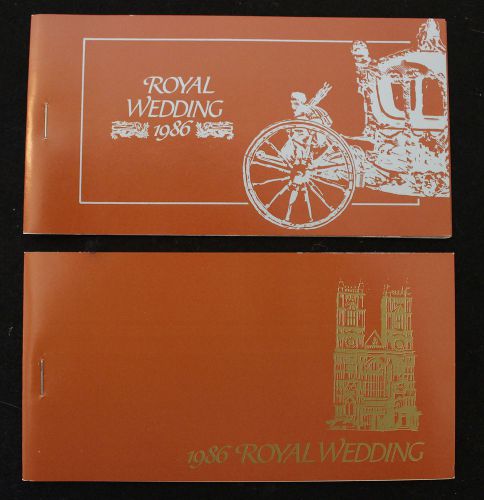 St vincent grenadine bequia 1986 2 royal wedding stamp booklets