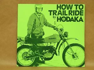 Vtg 1977 hodaka motorcycle how to trail ride factory literature book manual