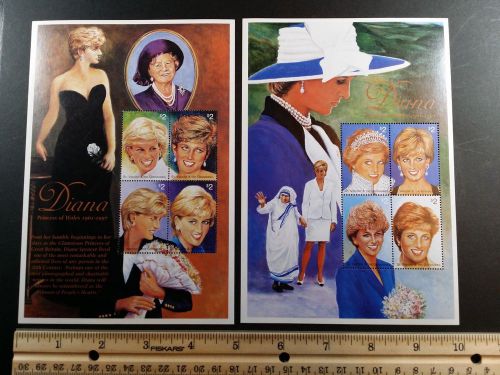 St vincent &amp; the grenadines sc#2496-97 princess diana