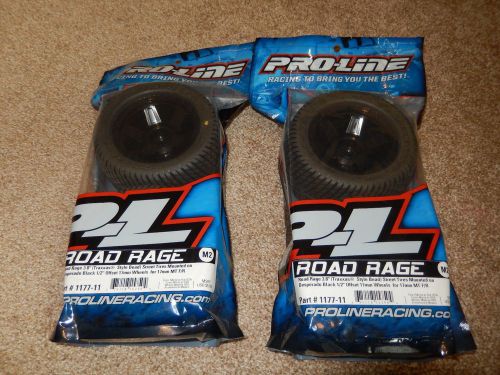 Pro-Line Road Rage 3.8&#034; Tires Desperado 1/2&#034; Offset Wheels 17mm Hex - 1177-11