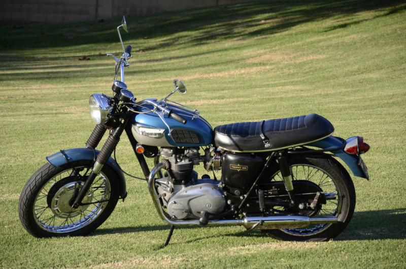 1968 Triumph Trophy Sports 650cc motorcycle -45 year old original condition