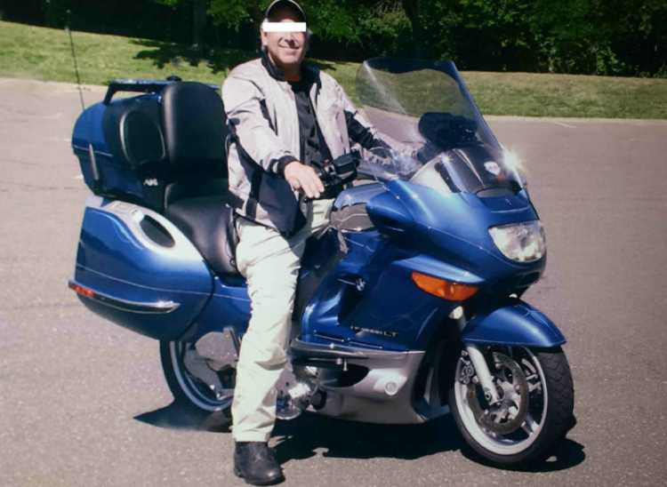 2001 bmw k1200lt-c custom with 2001 kristi enclosed trailer