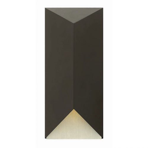 Hinkley Lighting Vento 1 Light Outdoor Large Wall Mount, Satin Black - 2185SK