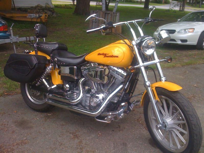 2005 harley davidson fxdi dyna superglide sungold yellow lots of chrome