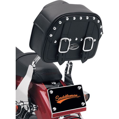 Saddlemen EX2200S Desperado Sissy Bar Bag Solid Black 9.5" W x 11" H 4.5" D, US $75.00, image 3