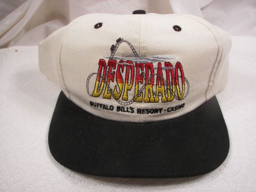 NOS Vintage Desperado Rollercoaster Primm Nevada Embroidered Hat 1990&#039;s One Size