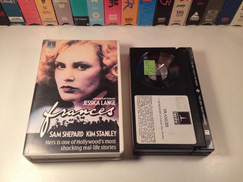 Frances Bio Drama Betamax NOT VHS 1982 Jessica Lange Sam Shepard Thorn EMI Beta