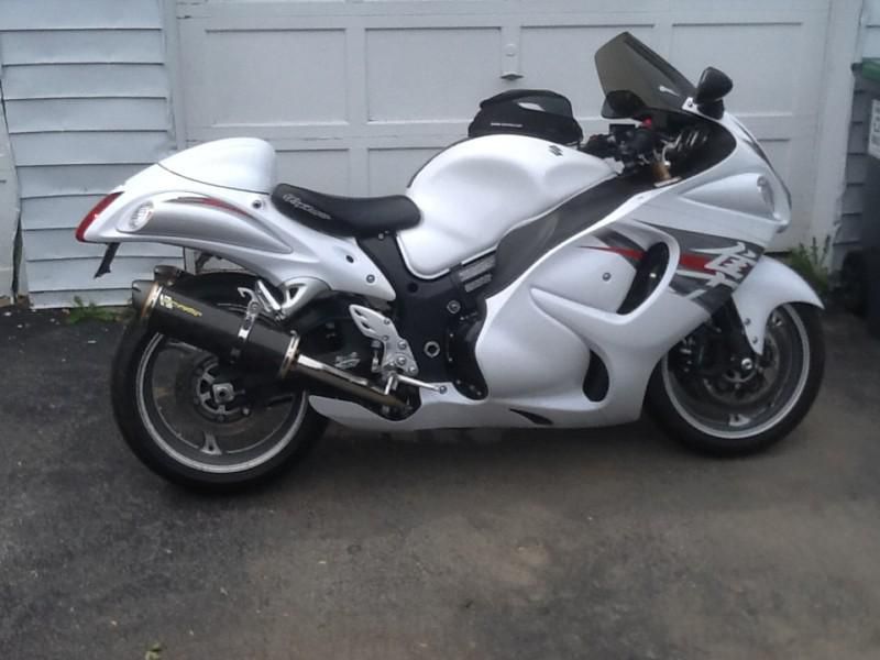 2012 Hayabusa Pearl White