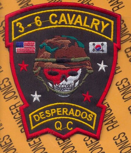 Us army hht 3rd squadron 6th cavalry regiment air cav desperados patch