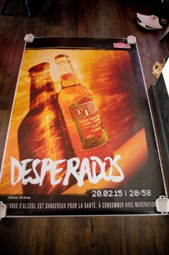 Beer desperados 20h58 by ben stockley 4x6 ft d/s original drinking advertising