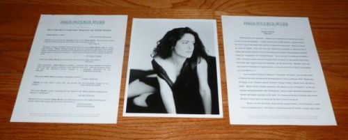 Salma Hayek Authentic 8x10 BW Headshot Photo Press Kit circa 1995 Desperado