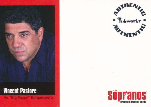 INKWORKS THE SOPRANOS ((UNSIGNED)) AUTOGRAPH CARD RARE VINCENT PASTORE