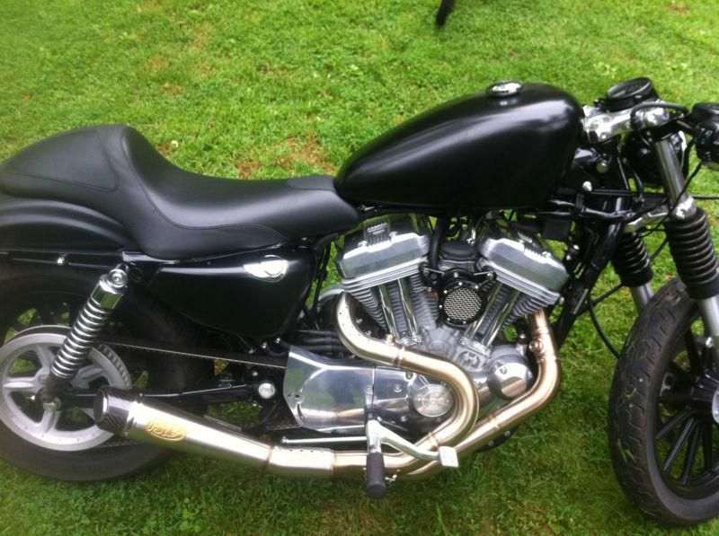 Custom cafe on '06 sporty, custom fenders, exhaust, air intake, paint, saddle