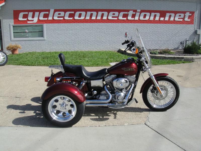 2000 Harley Davidson FXD Super Glide Trike, Red, 17k miles, Vance & Hines