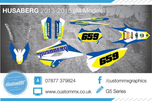 Husaberg fe-te 2013-2015 full enduro motocross graphics kit / decals / stickers