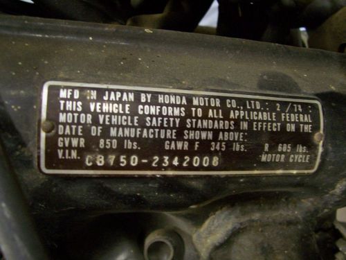 1974 Honda CB, US $2500, image 17