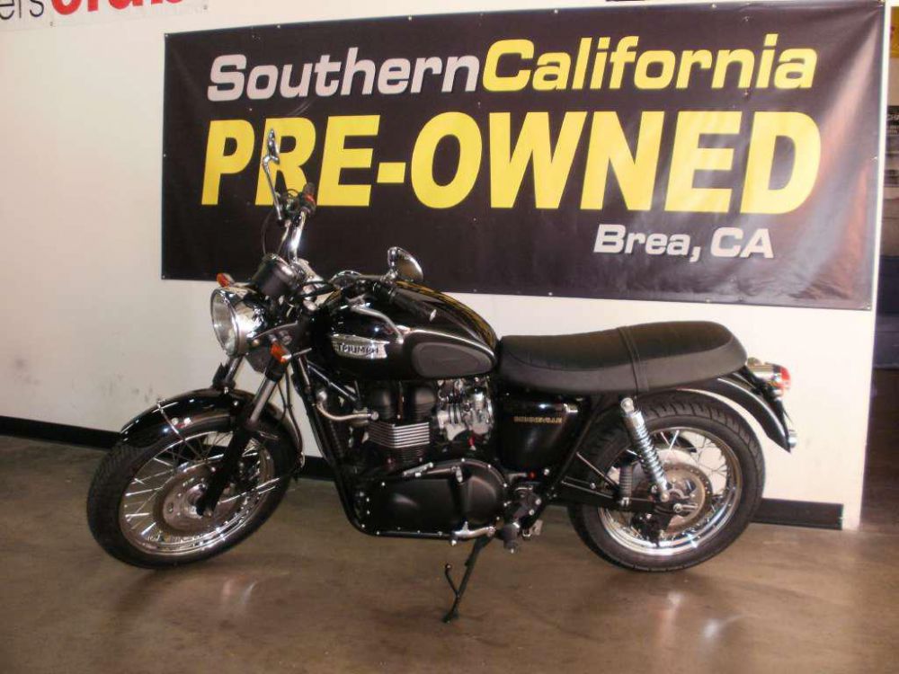 2008 triumph bonneville black  standard 