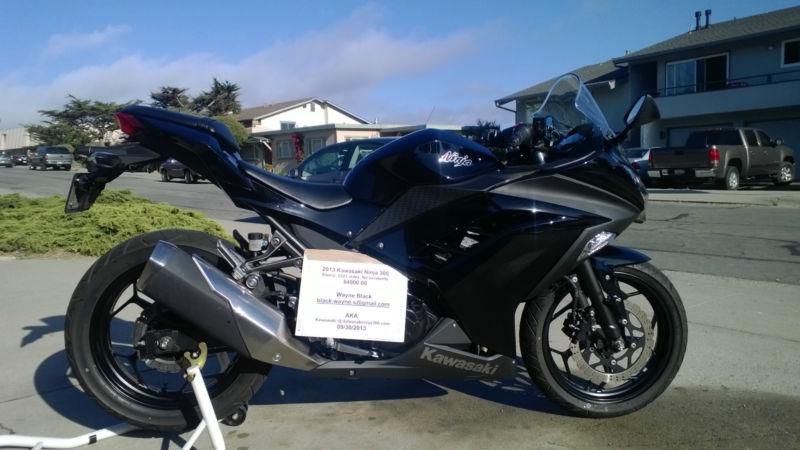 2013 kawaski ninja 300 ebony